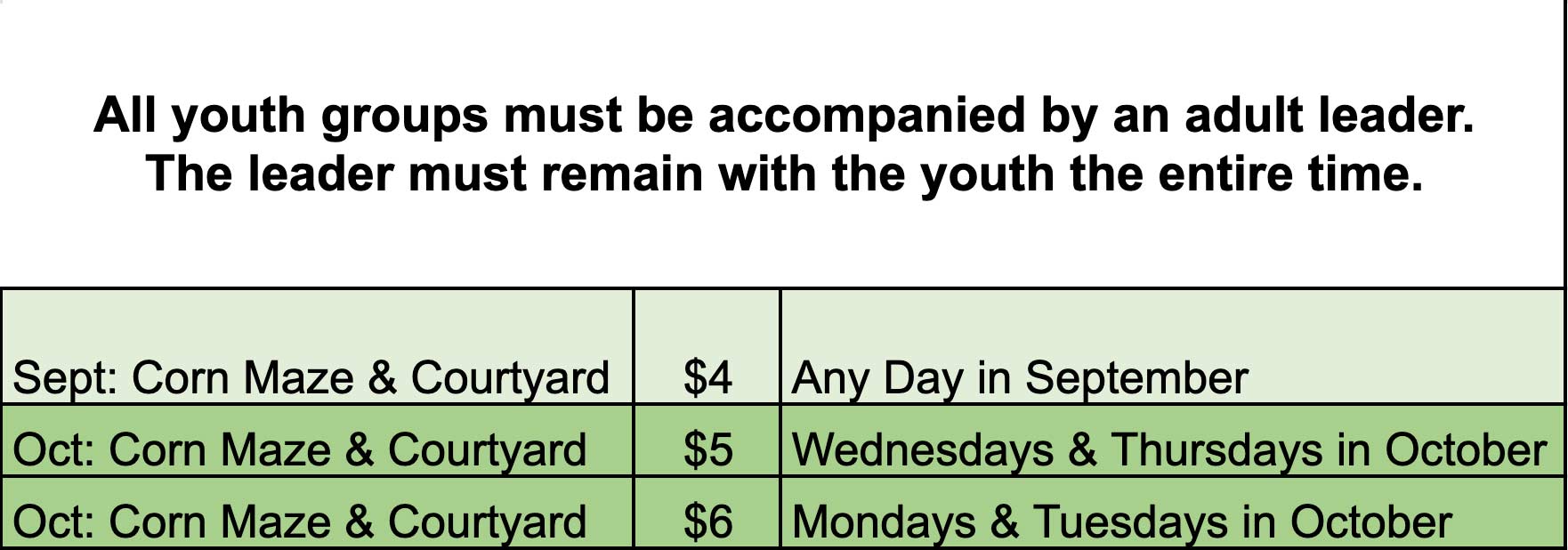 Pricing Little Bear Bottoms